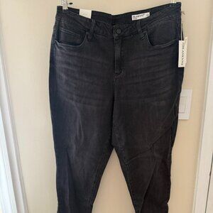 BLANK NYC The Bond Mid-Rise Skinny Black Denim Jean Pants Womens 16W Goth Grunge